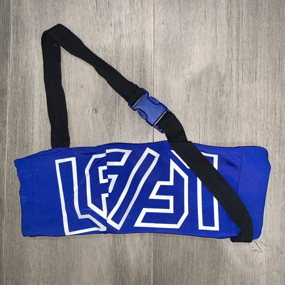 LF Blue Bandeau Crop Top